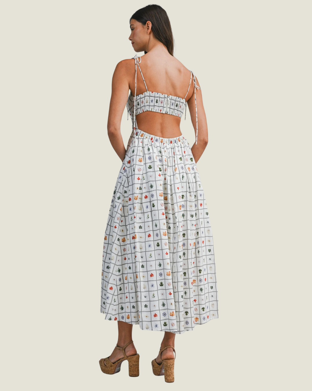 Poppy Floral Midi Dress