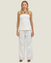 Siena Strapless Linen Top