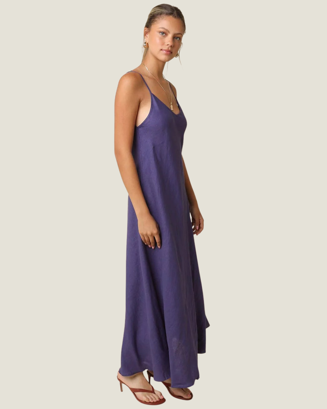 Cody Linen Slip Maxi Dress