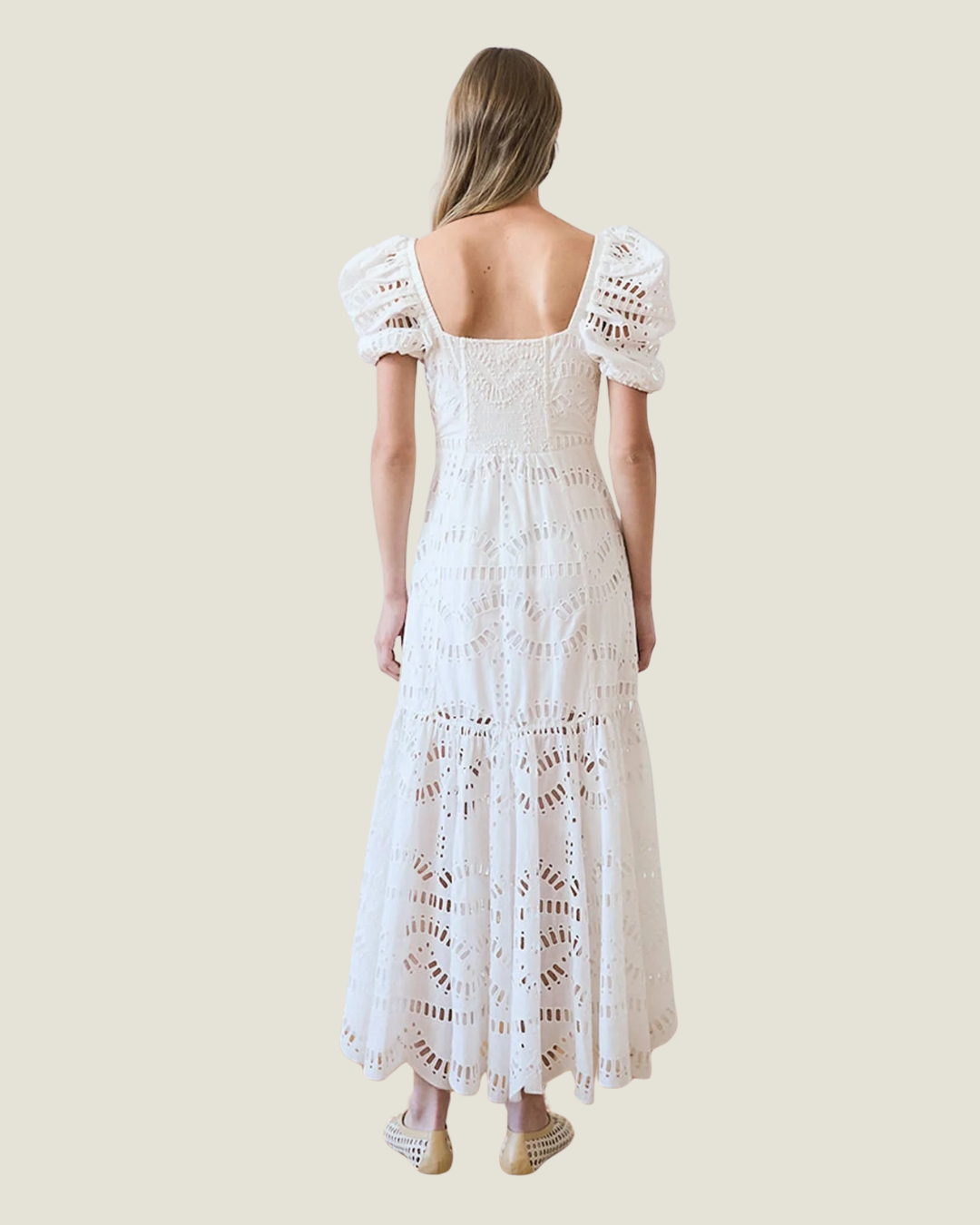 Adeline Eyelet Midi Dress