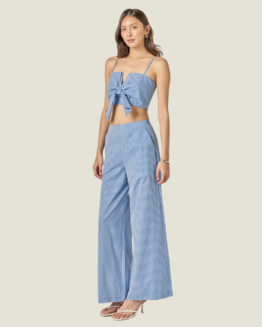 Carson Gingham Culotte Breeze Pants