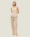 Carina Linen Halter Blouse