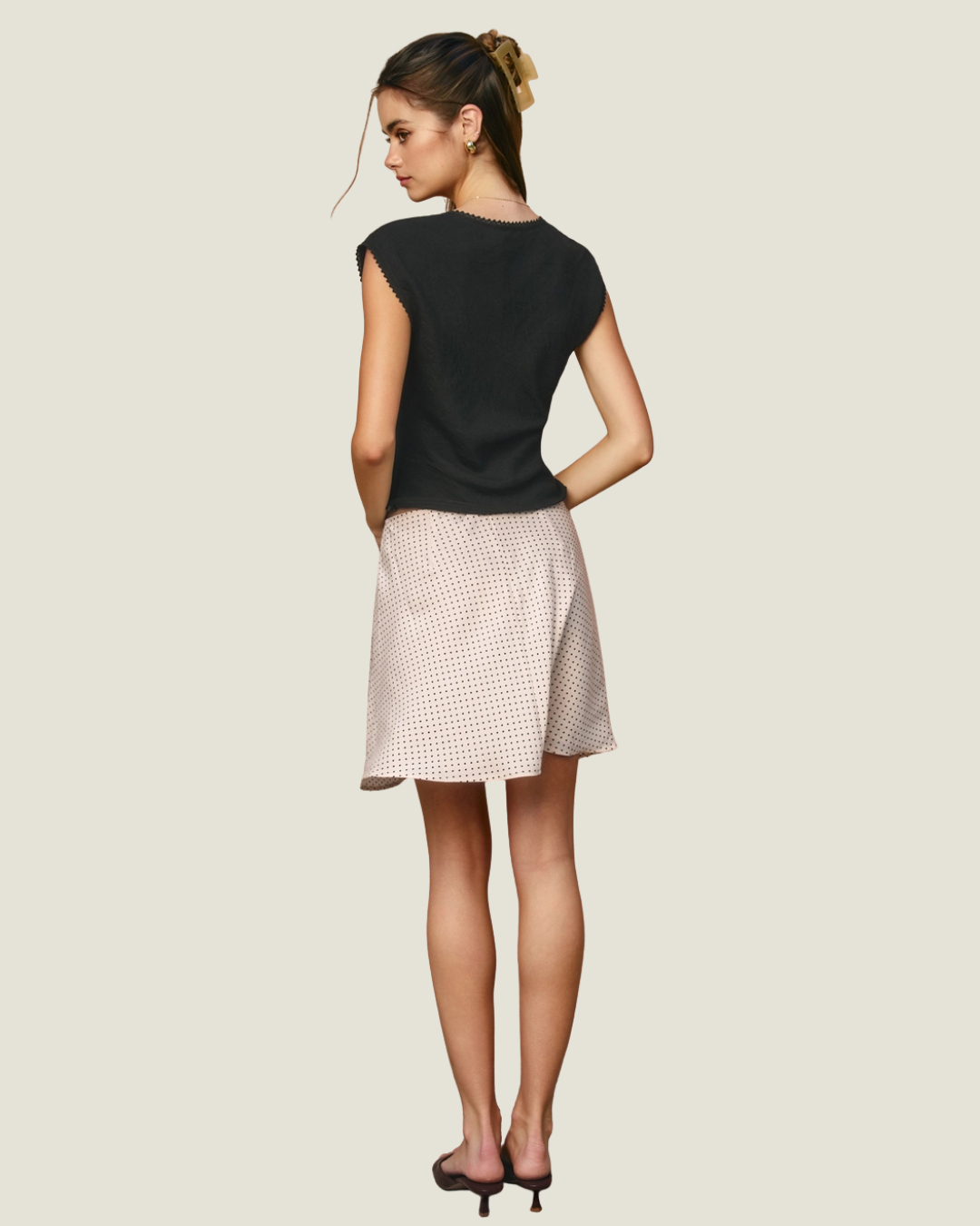 Caroline Polka Dot Mini Skirt