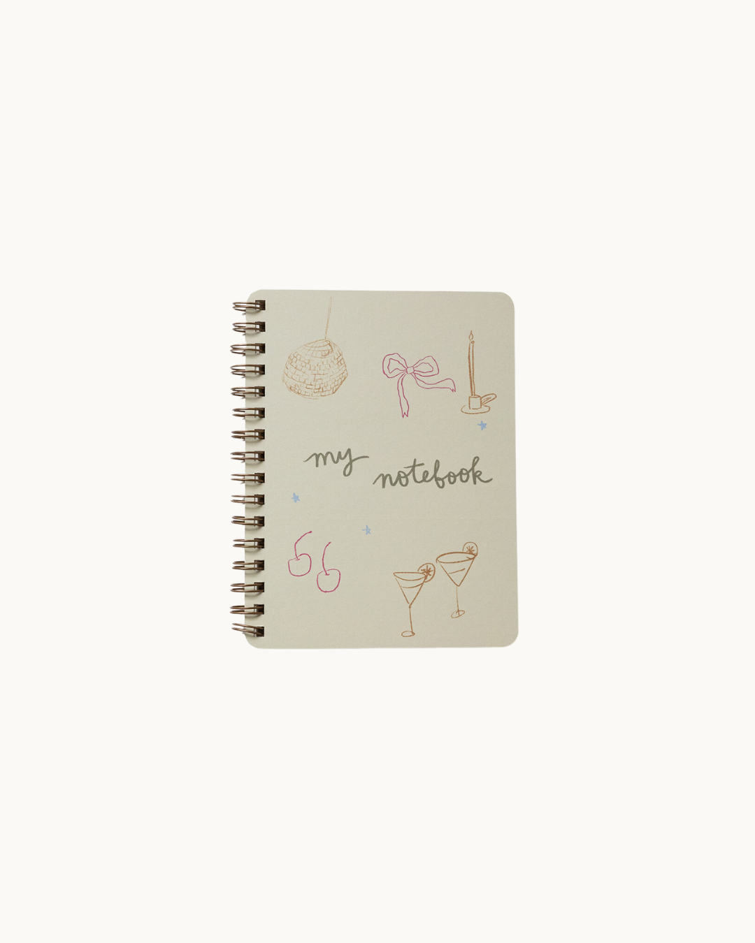 Disco Bow Spiral Notebook