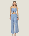Carson Gingham Culotte Breeze Pants