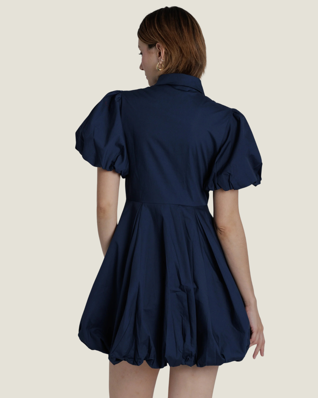 Elisa Bubble Hem Mini Dress L / Poppy