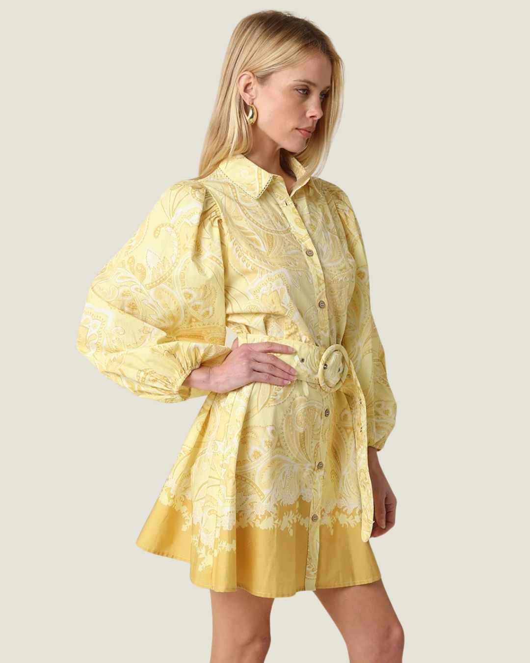 Florence Printed Shirt Mini Dress