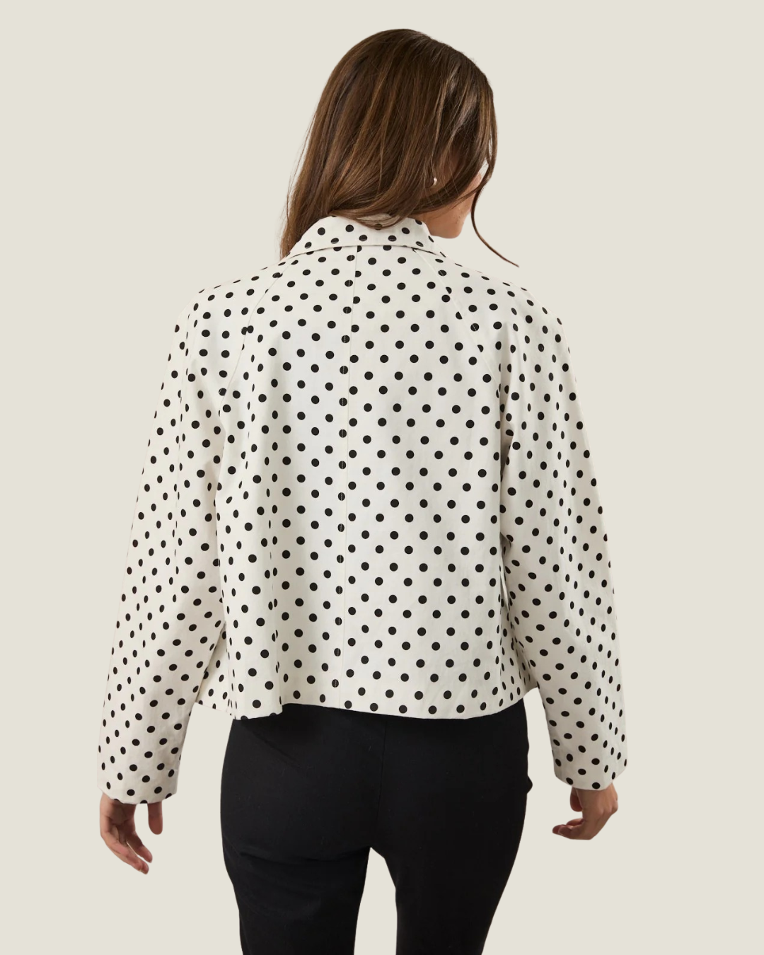 Elisabeth Polka Dot Cropped Jacket
