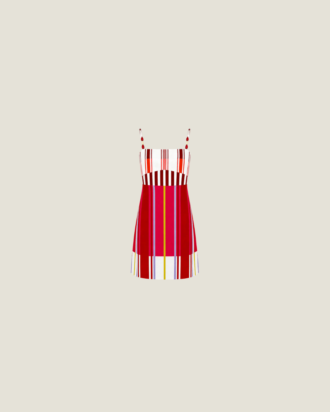 Lauryn Dress Bright Stripe