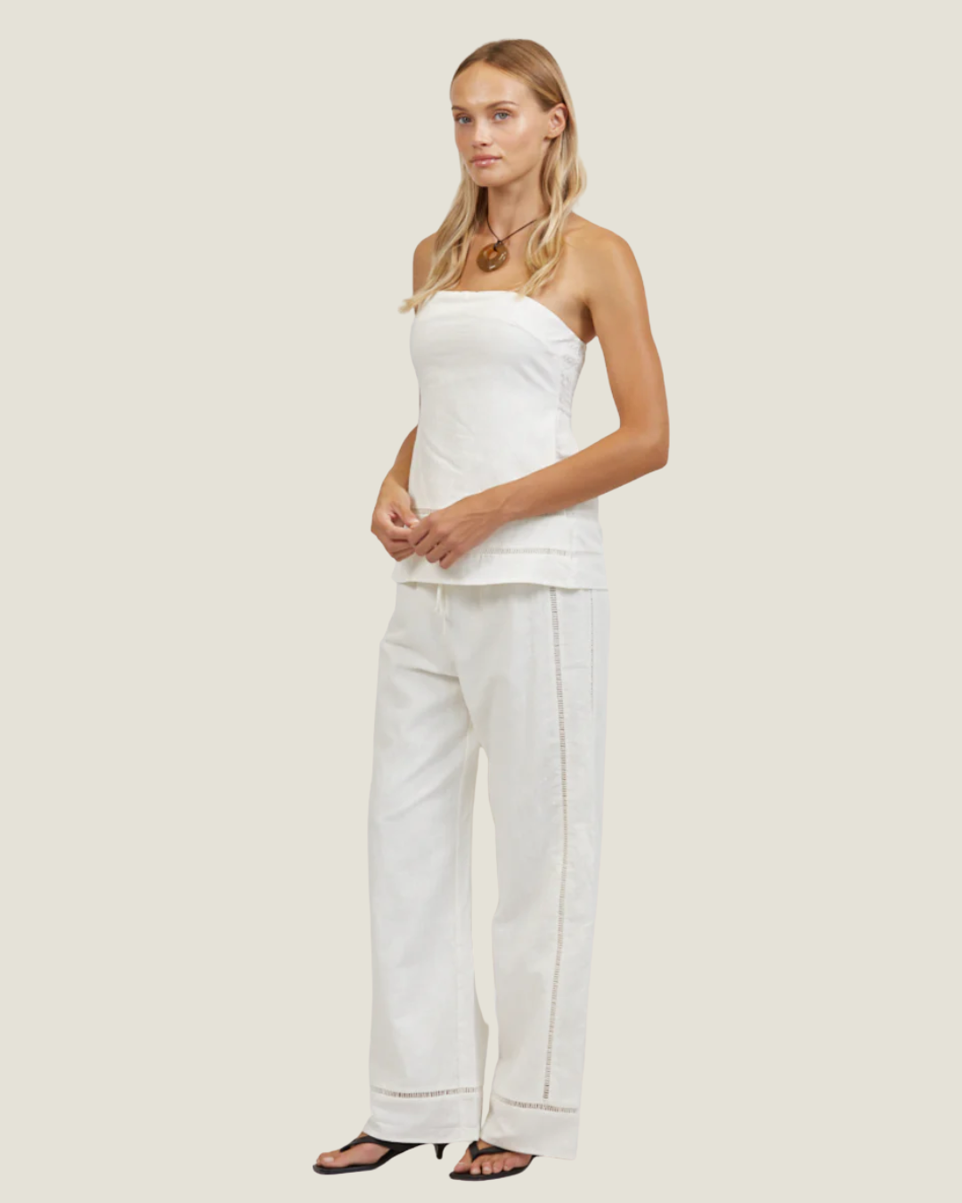 Siena Strapless Linen Top