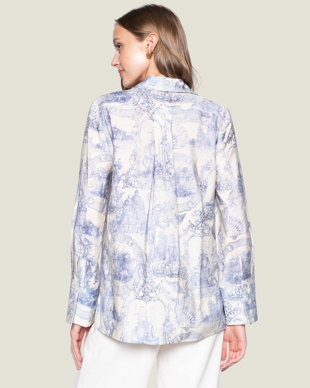 Delphine Toile Button Up