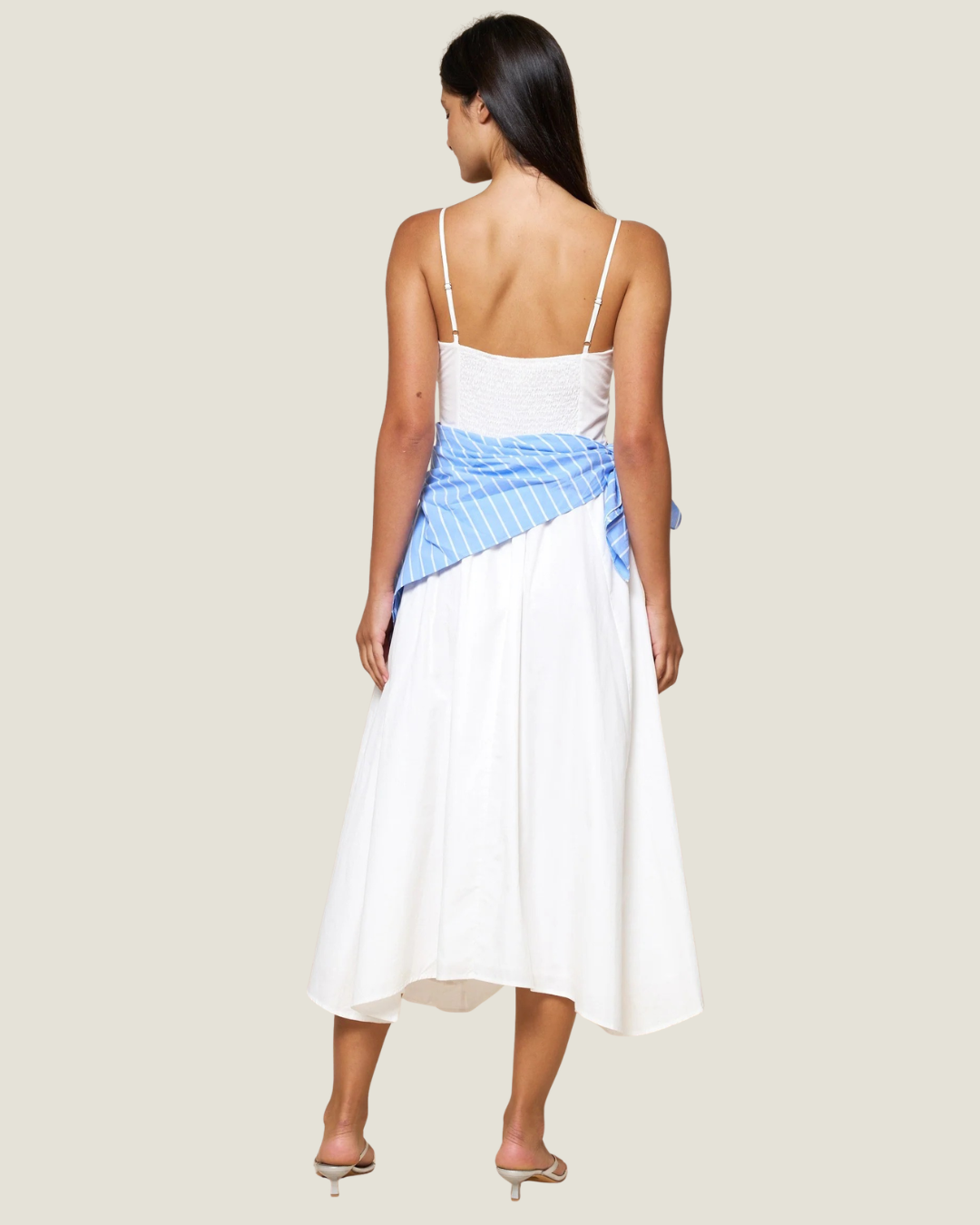 Sophia Scarf Tie Midi Dress