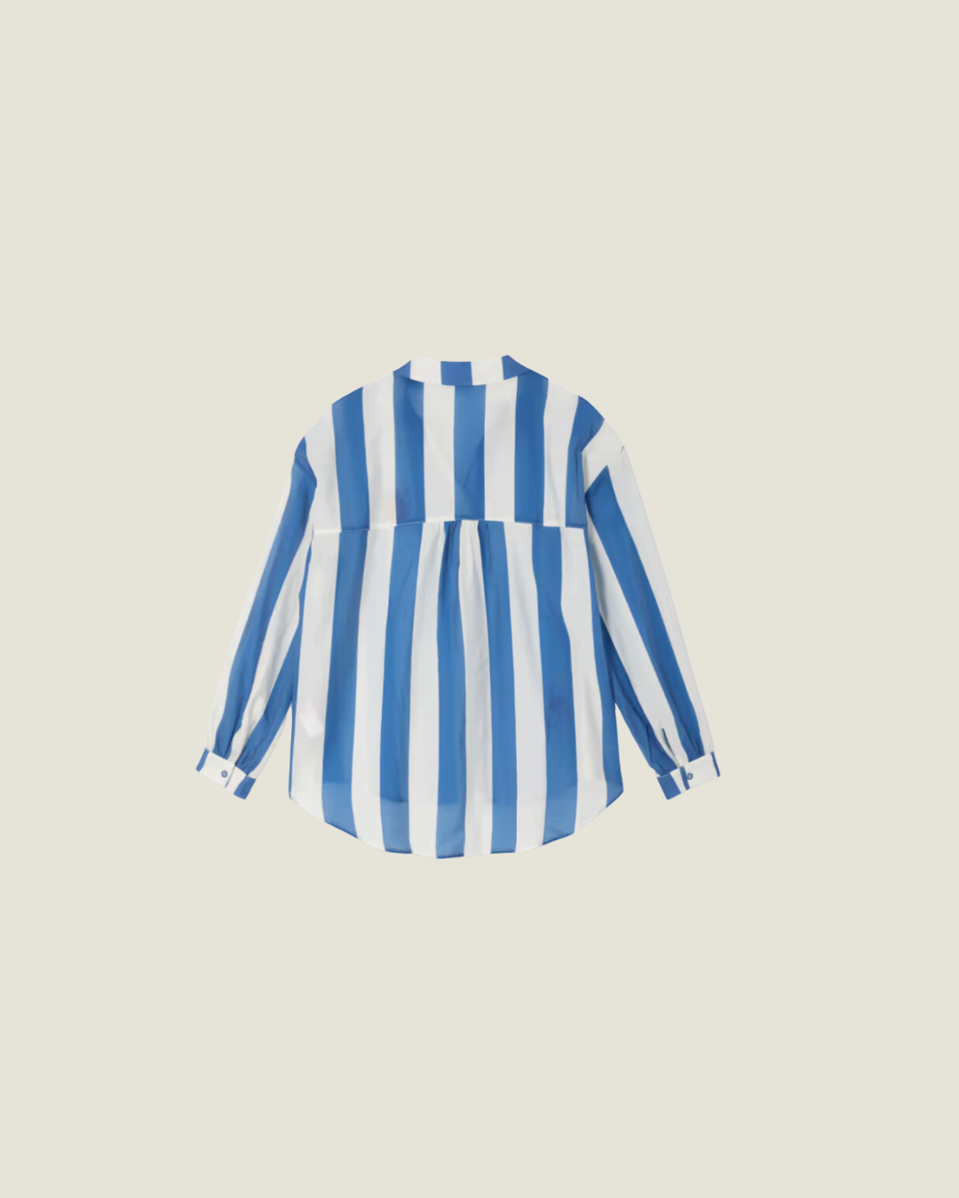 Jessie's Vacay: Blue Sunny Stripe Button Up Top