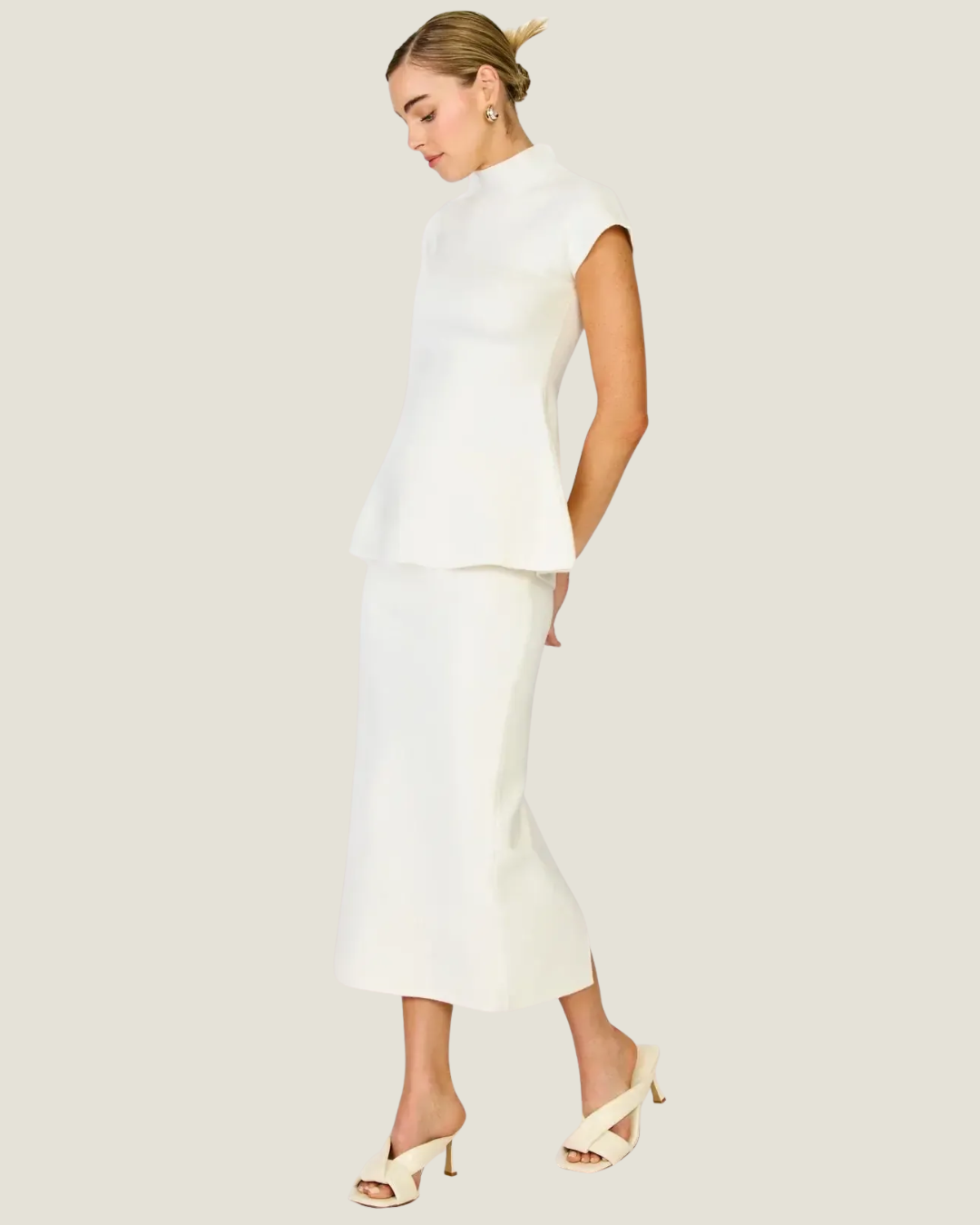 Druna Knit Peplum Top