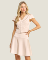 Jamie Tailored Cap Sleeve Top