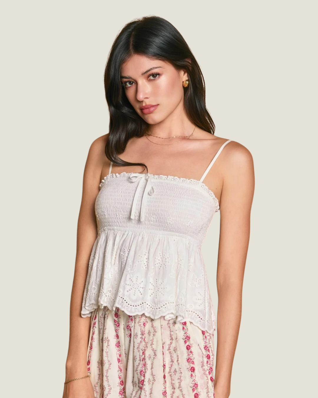 Hannah Eyelet Tank Top