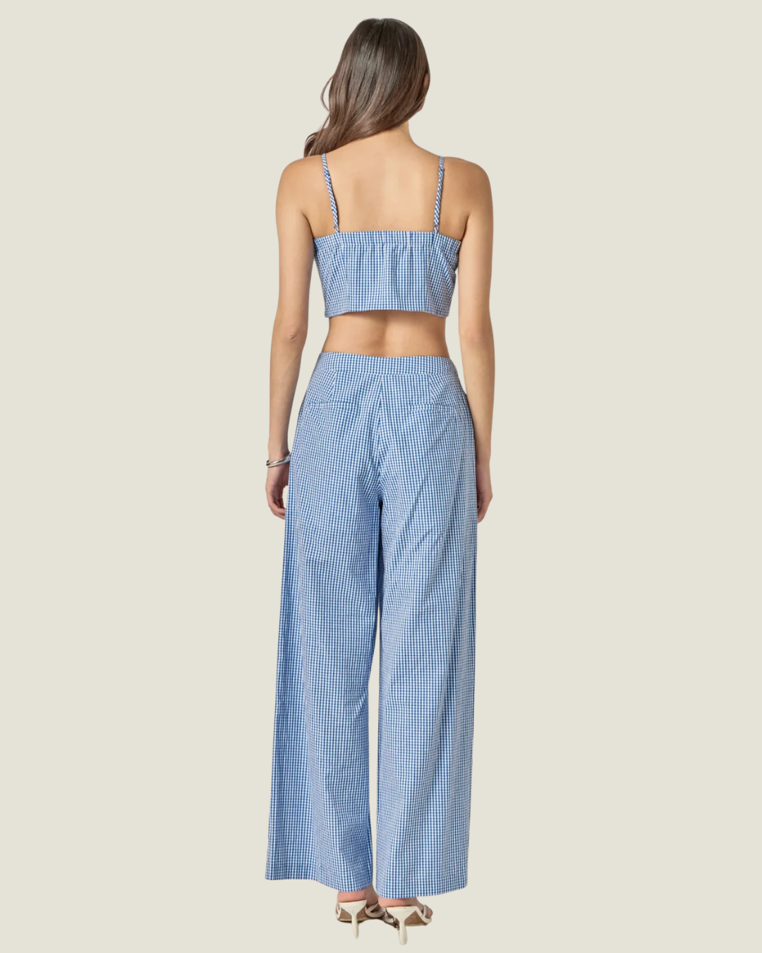 Carson Gingham Culotte Breeze Pants