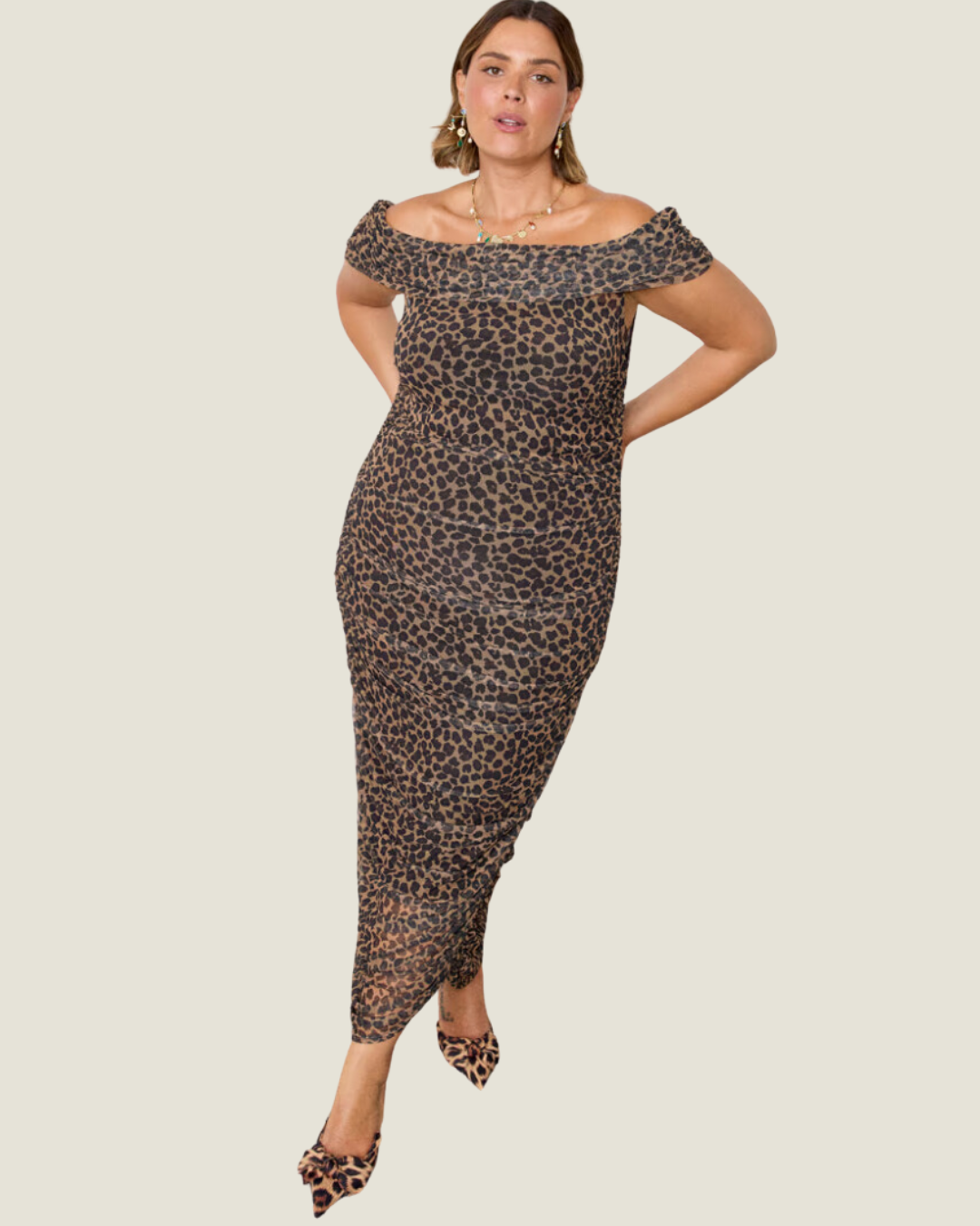 The Diaz: Leopard Midi Dress