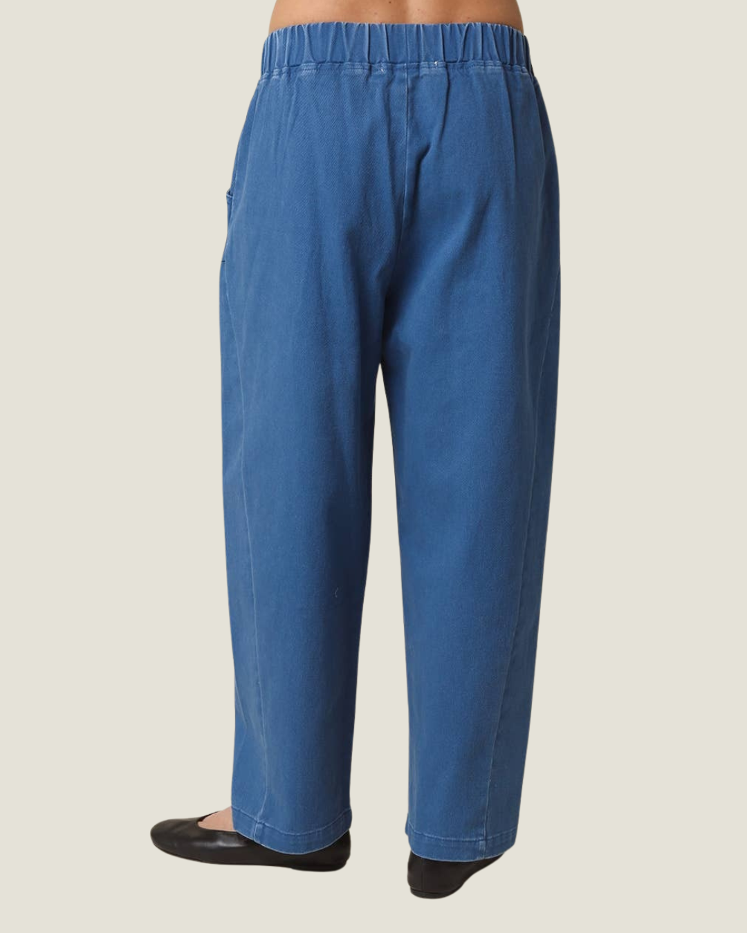 Zoey Elastic-Waist Baggy Pants