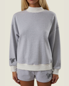 Naples Polo Club Blue Stripe Long Sleeve Crewneck