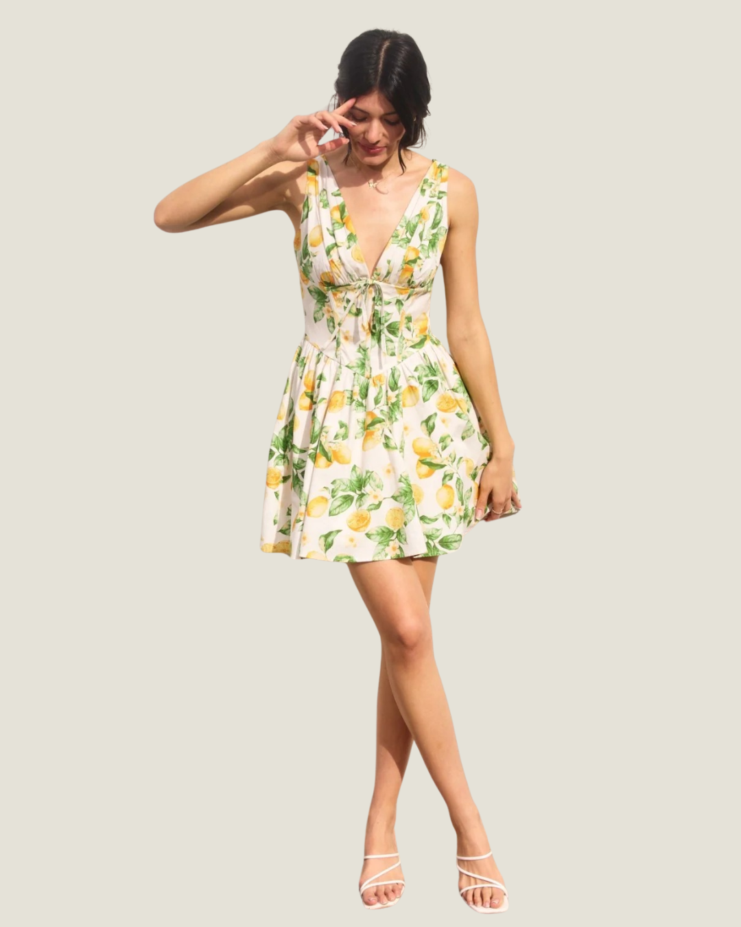 Natalia Plunging Corset Mini Dress