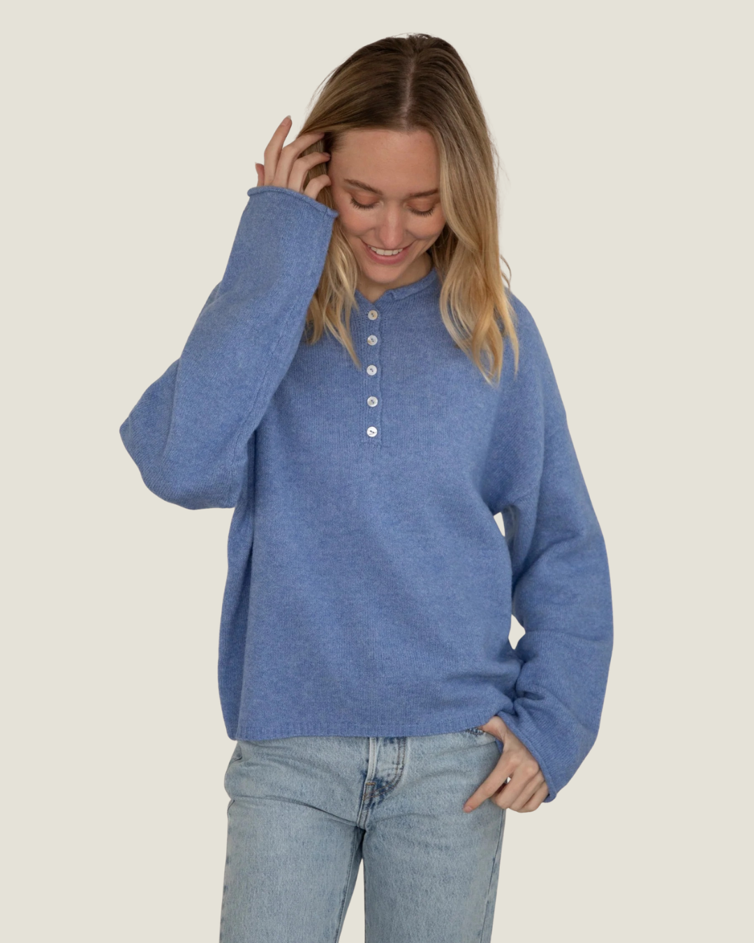 Joyce's Step Dad Henley Pullover