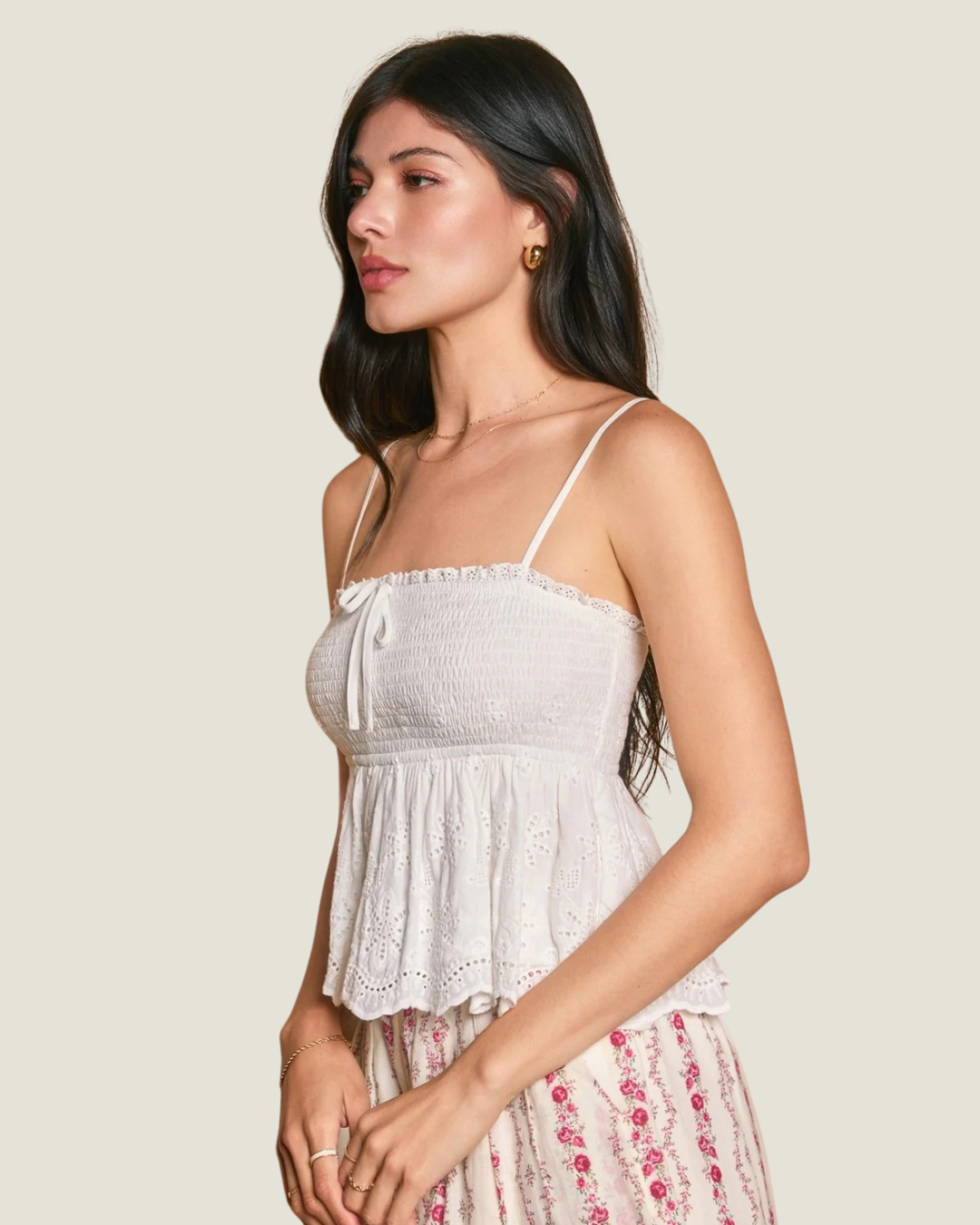 Hannah Eyelet Tank Top