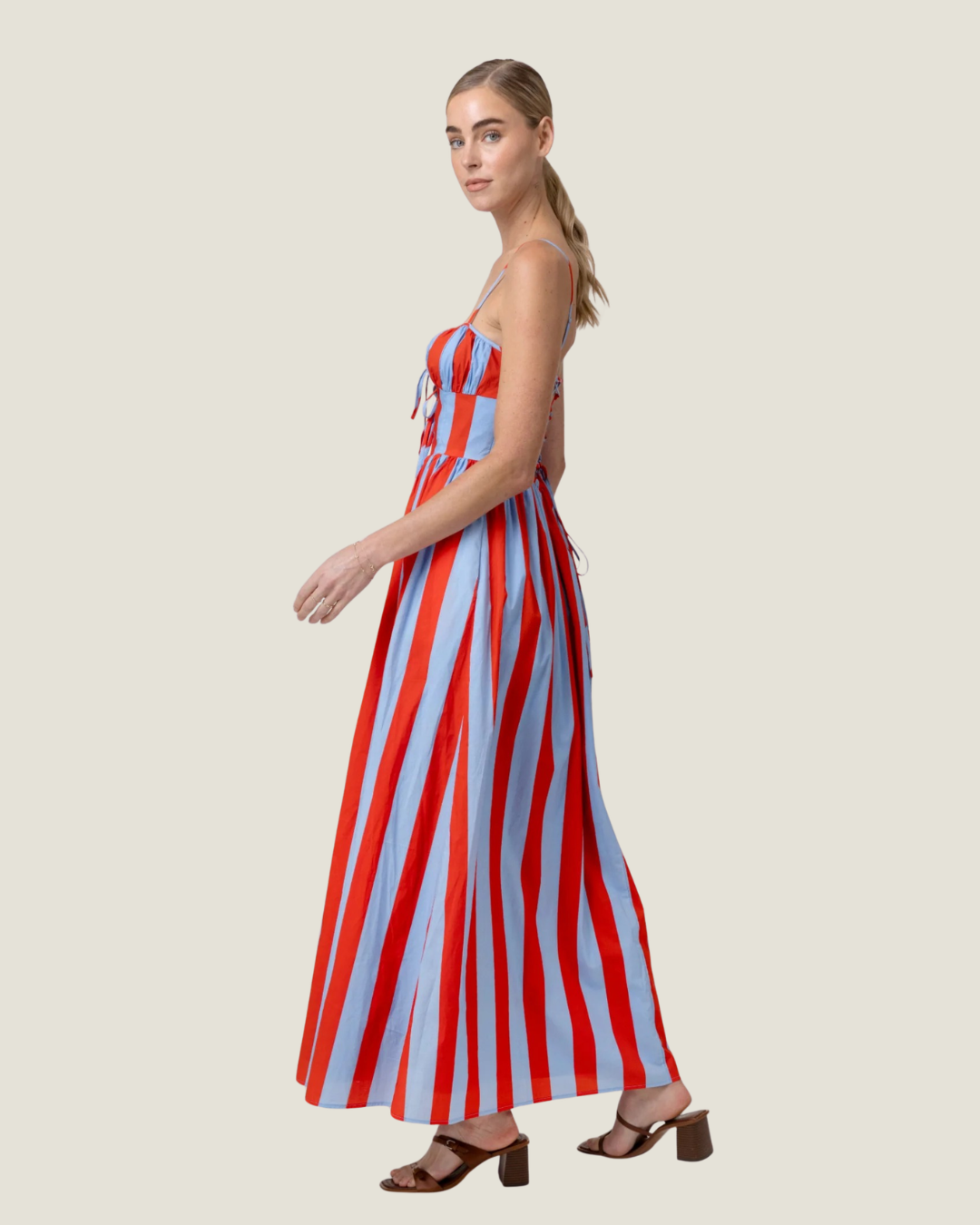 Primo Striped Maxi Dress