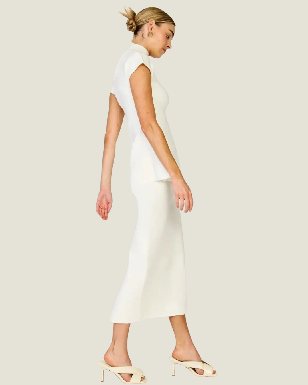 Druna Knit Peplum Top