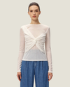 Nerida White Long Sleeve Top