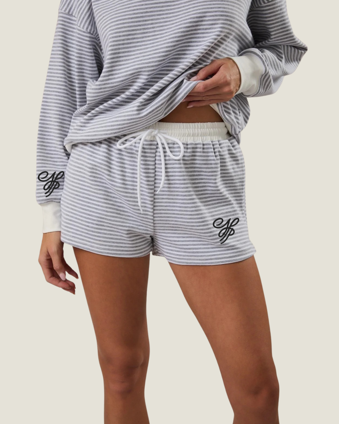 Naples Polo Club Blue Stripe Lounge Shorts