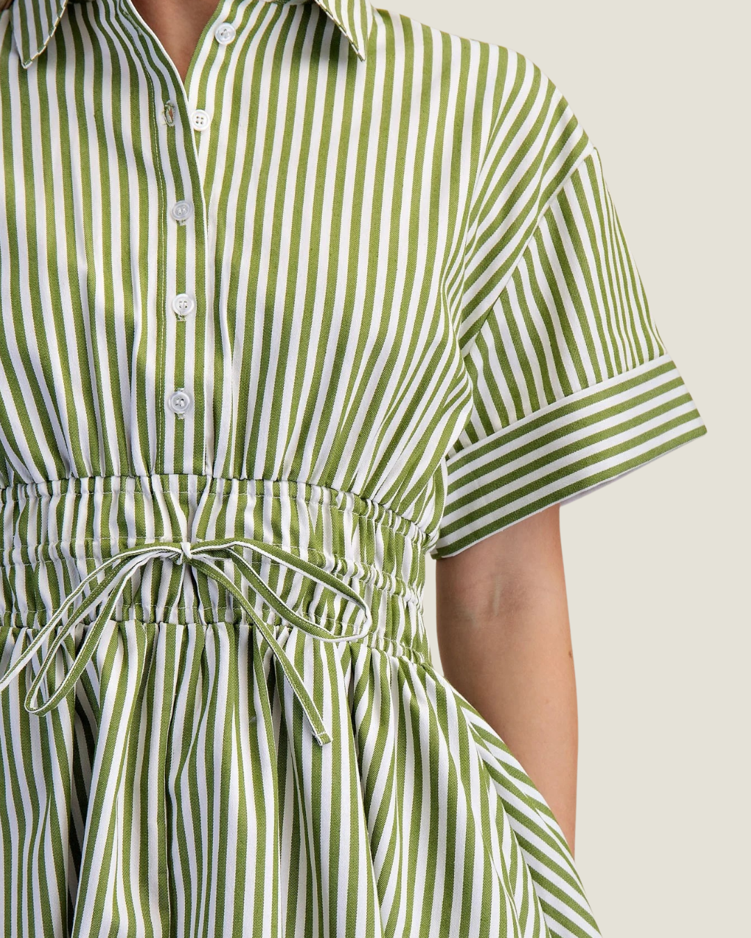 Marilyn Stripe Shirt Mini Dress