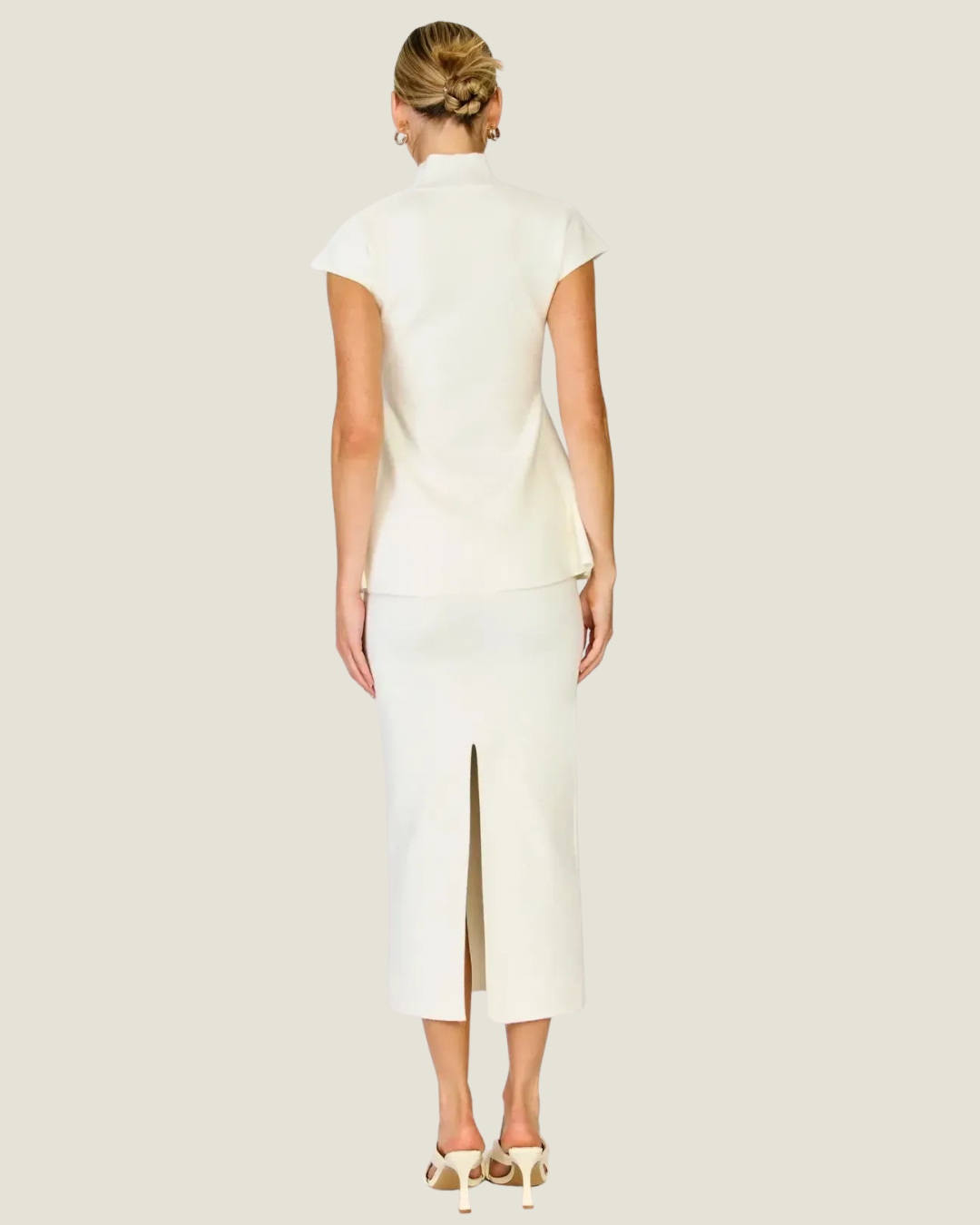 Druna Knit Peplum Top
