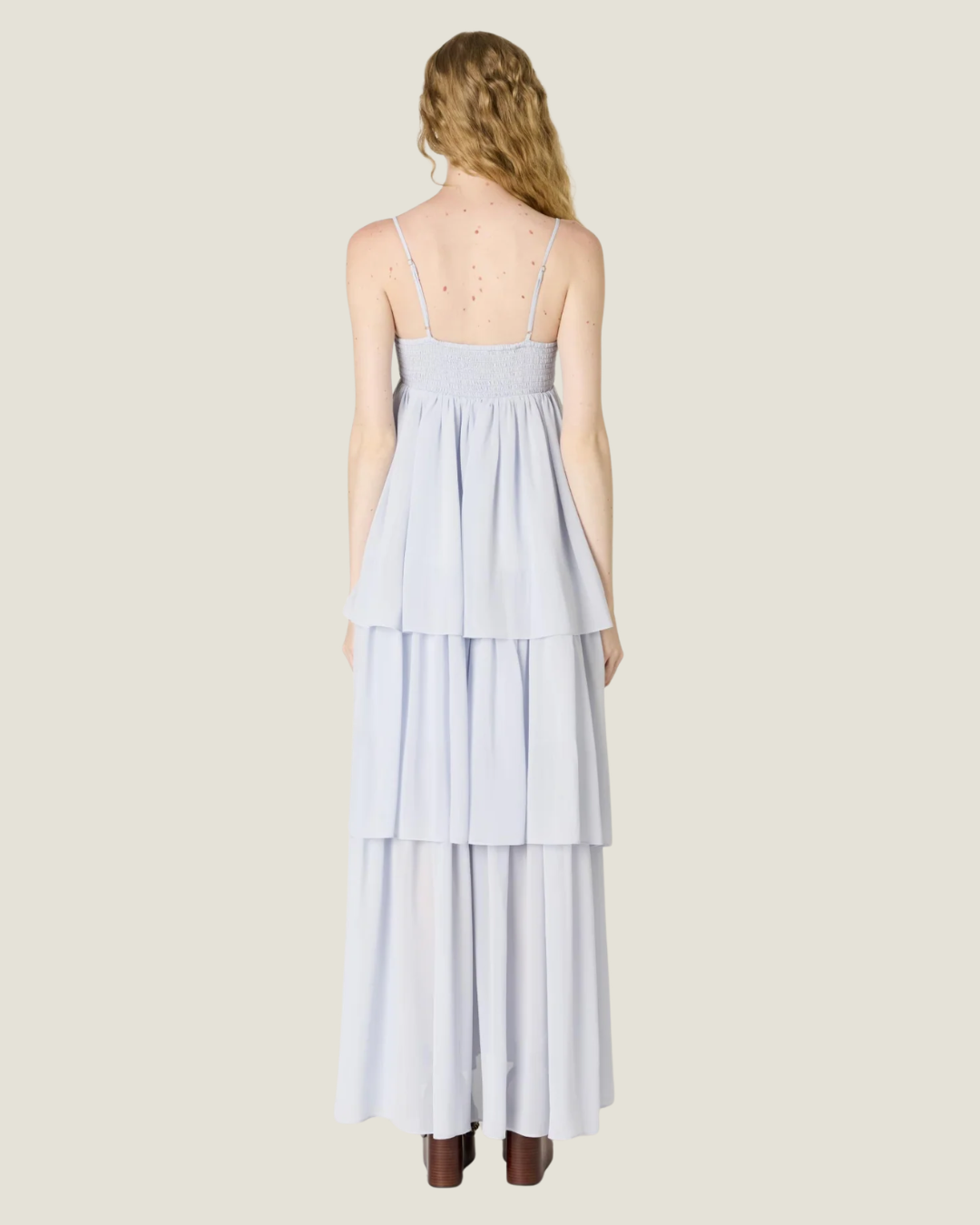 Soria Tiered Chiffon Maxi Dress