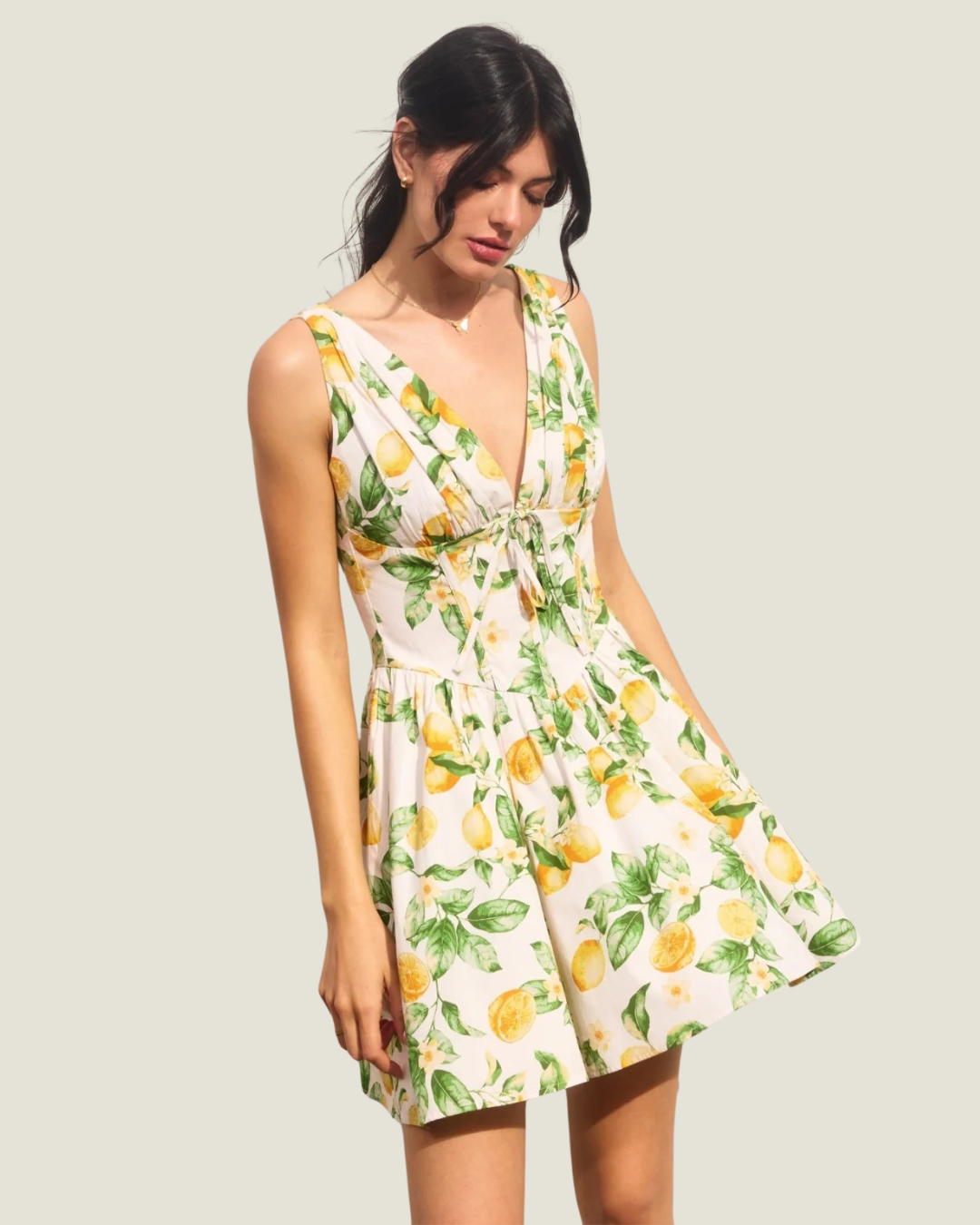 Natalia Plunging Corset Mini Dress