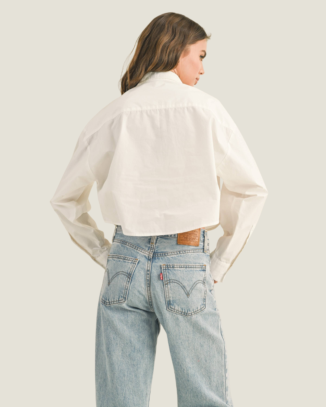 Carolyn Cropped Button Down