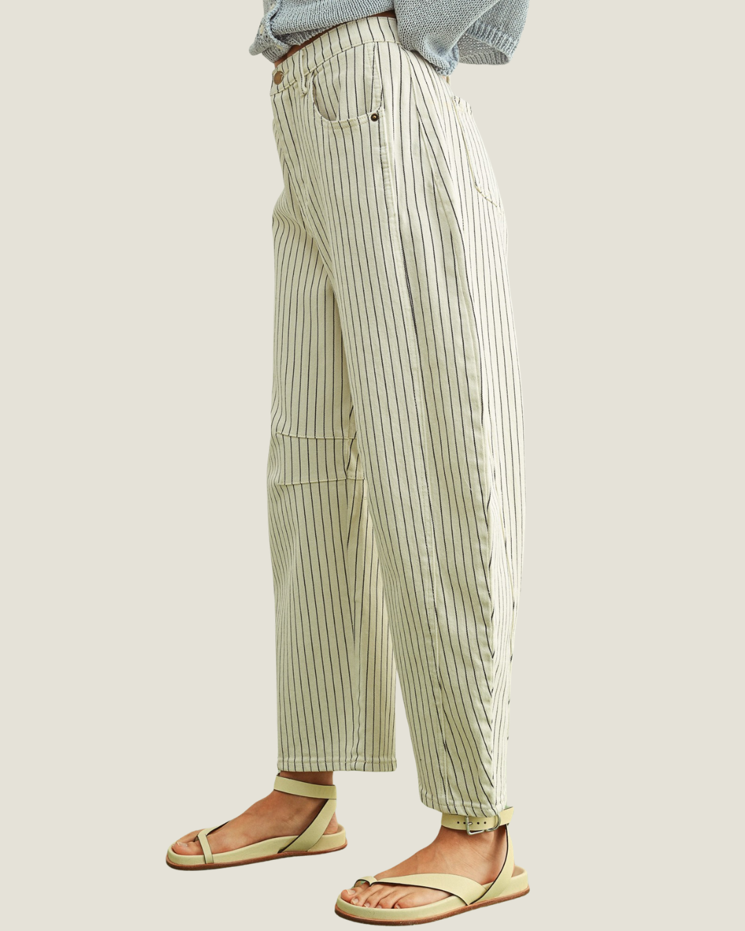 Surray Pinstriped Barrel Pants