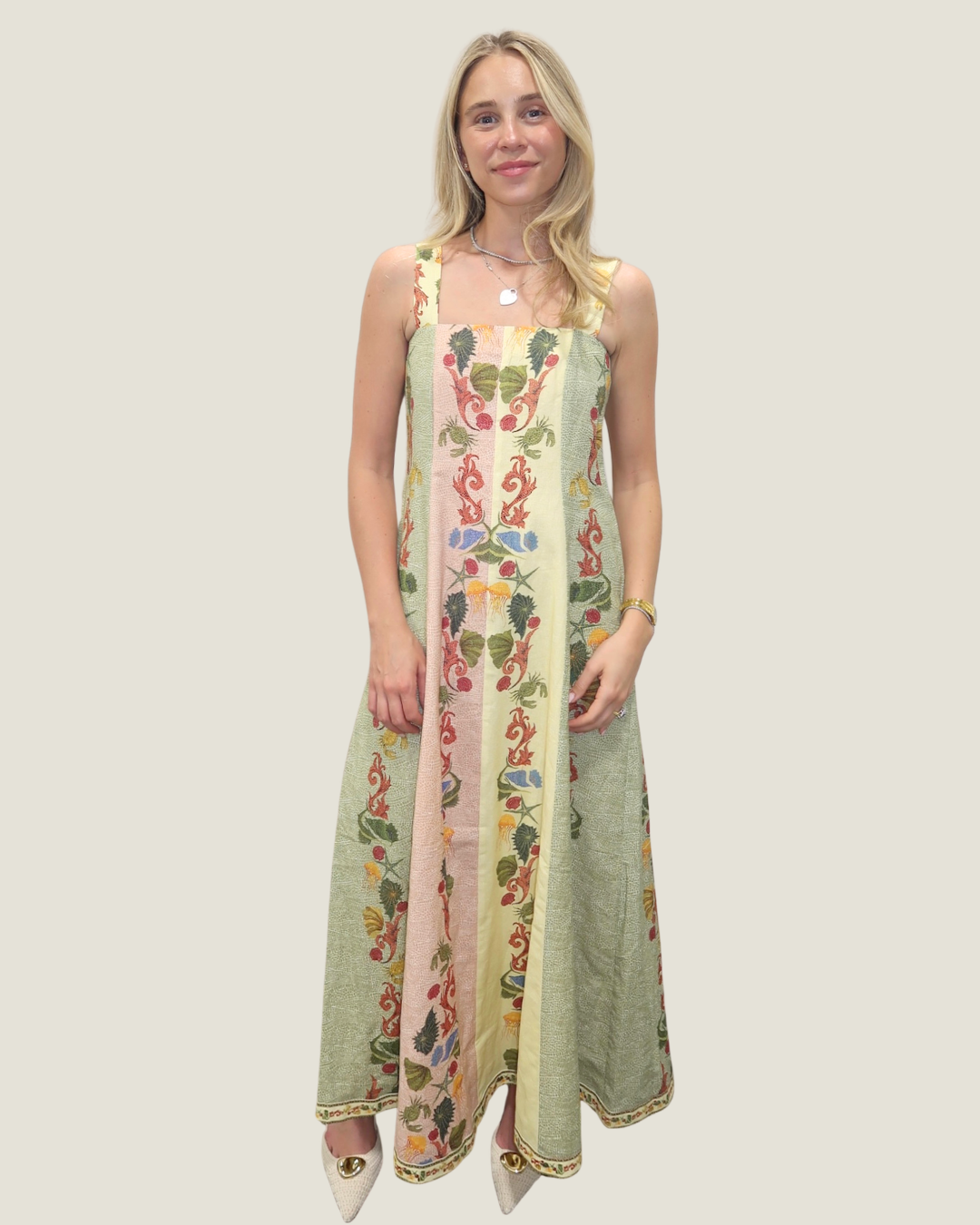 Loren Midi Dress Multi Shell