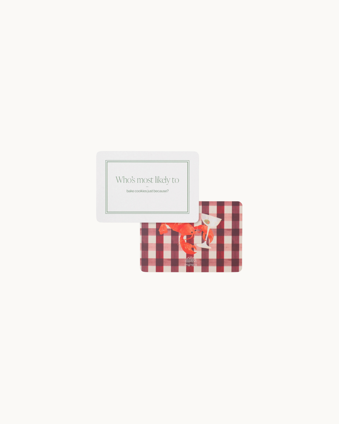 Dinner Party Playing Cards