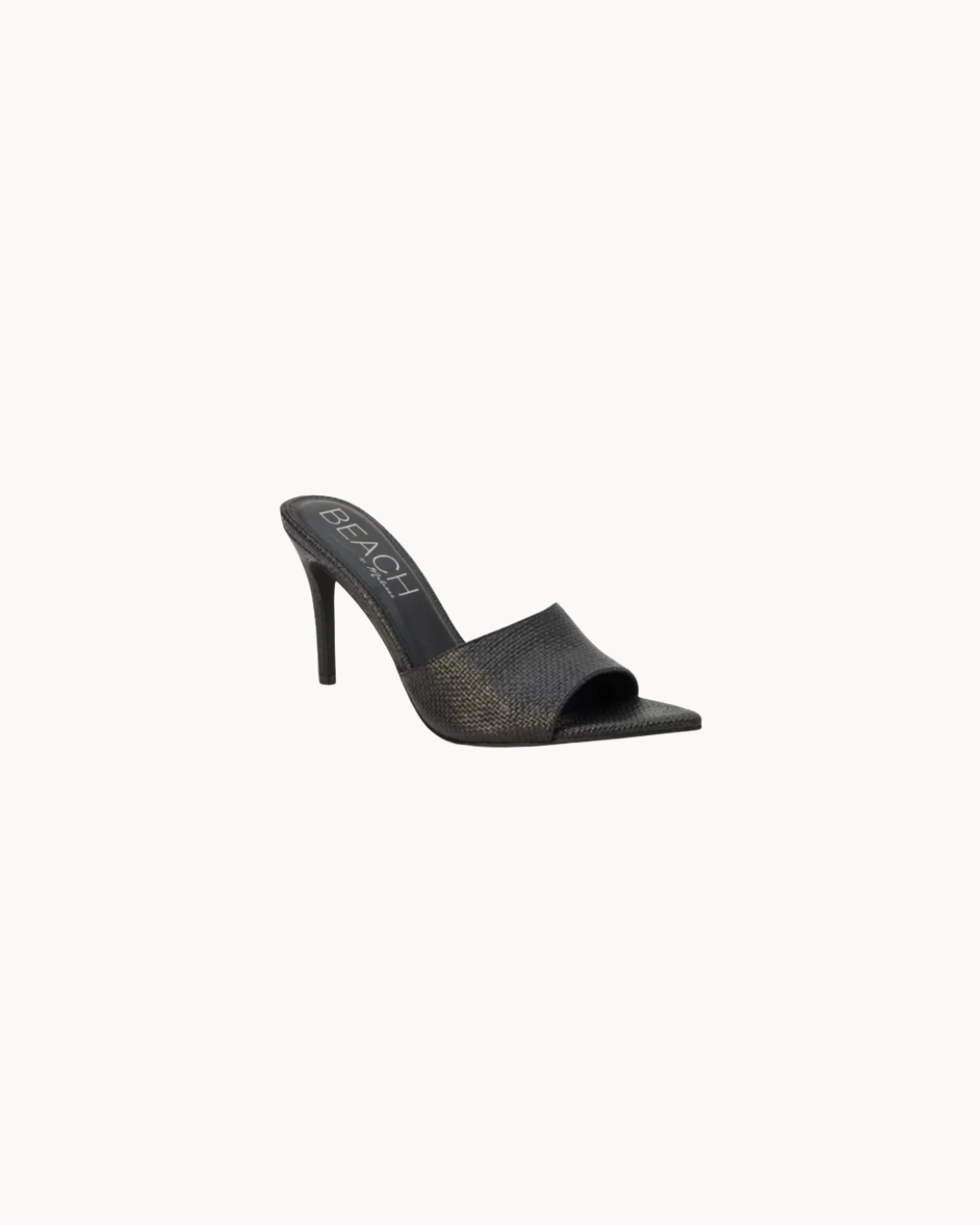 Capri Raffia Pointed-Toe Mule