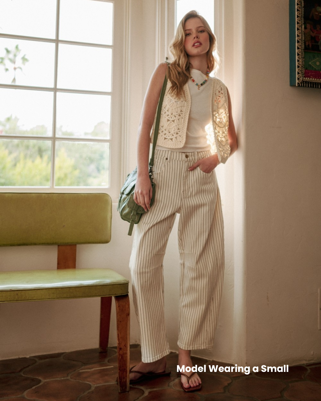 Surray Pinstriped Barrel Pants