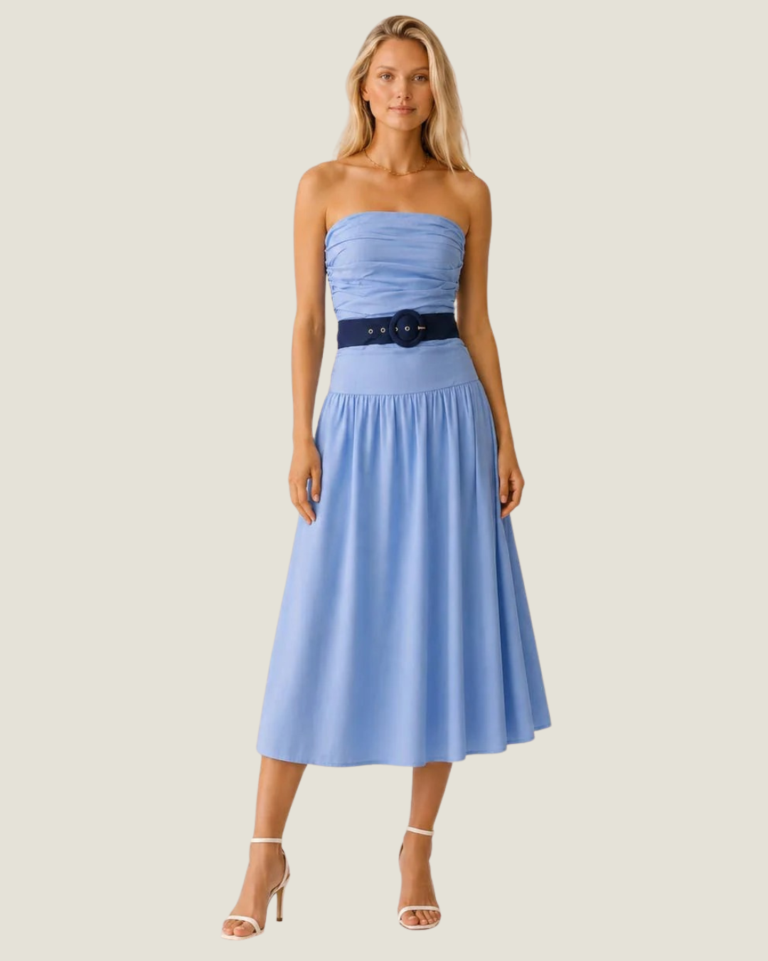 Vivienne Belted Midi Dress