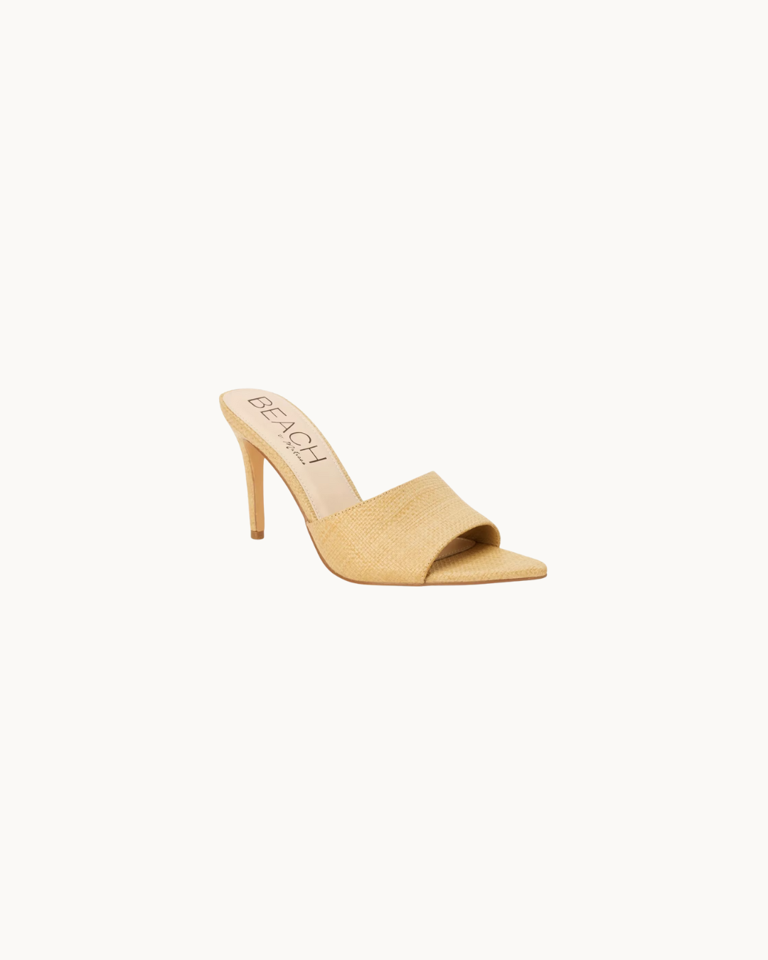 Capri Raffia Pointed-Toe Mule
