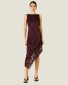 Raye Polka Dot Asymmetric Dress