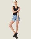 Cami Light Wash Denim Shorts