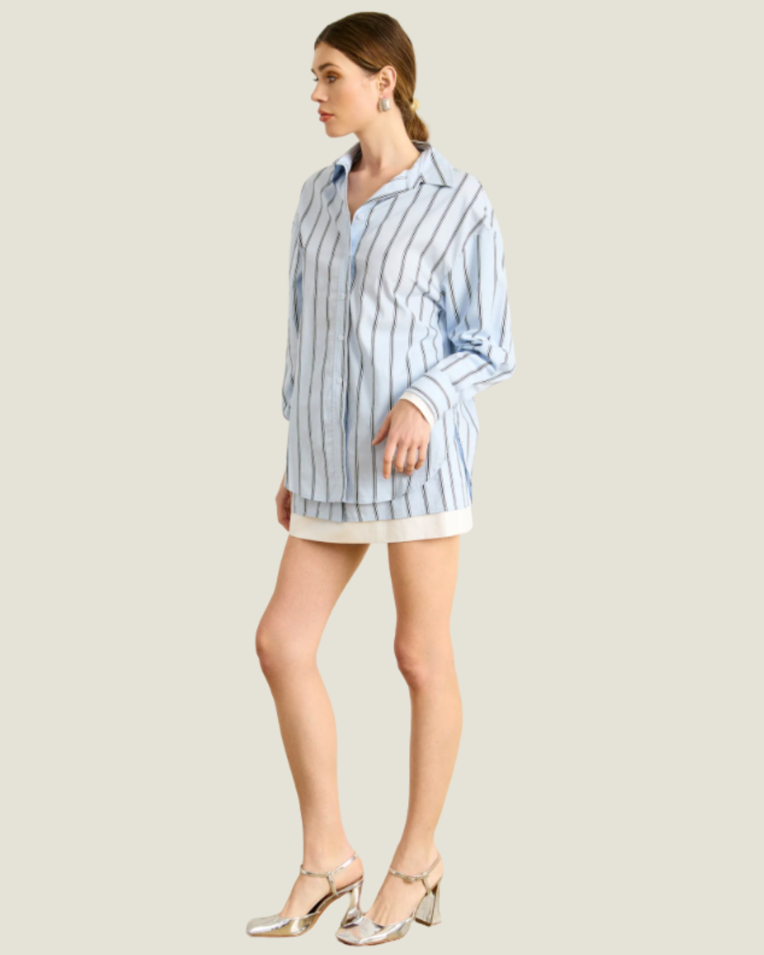 Leia Striped Mini Skirt