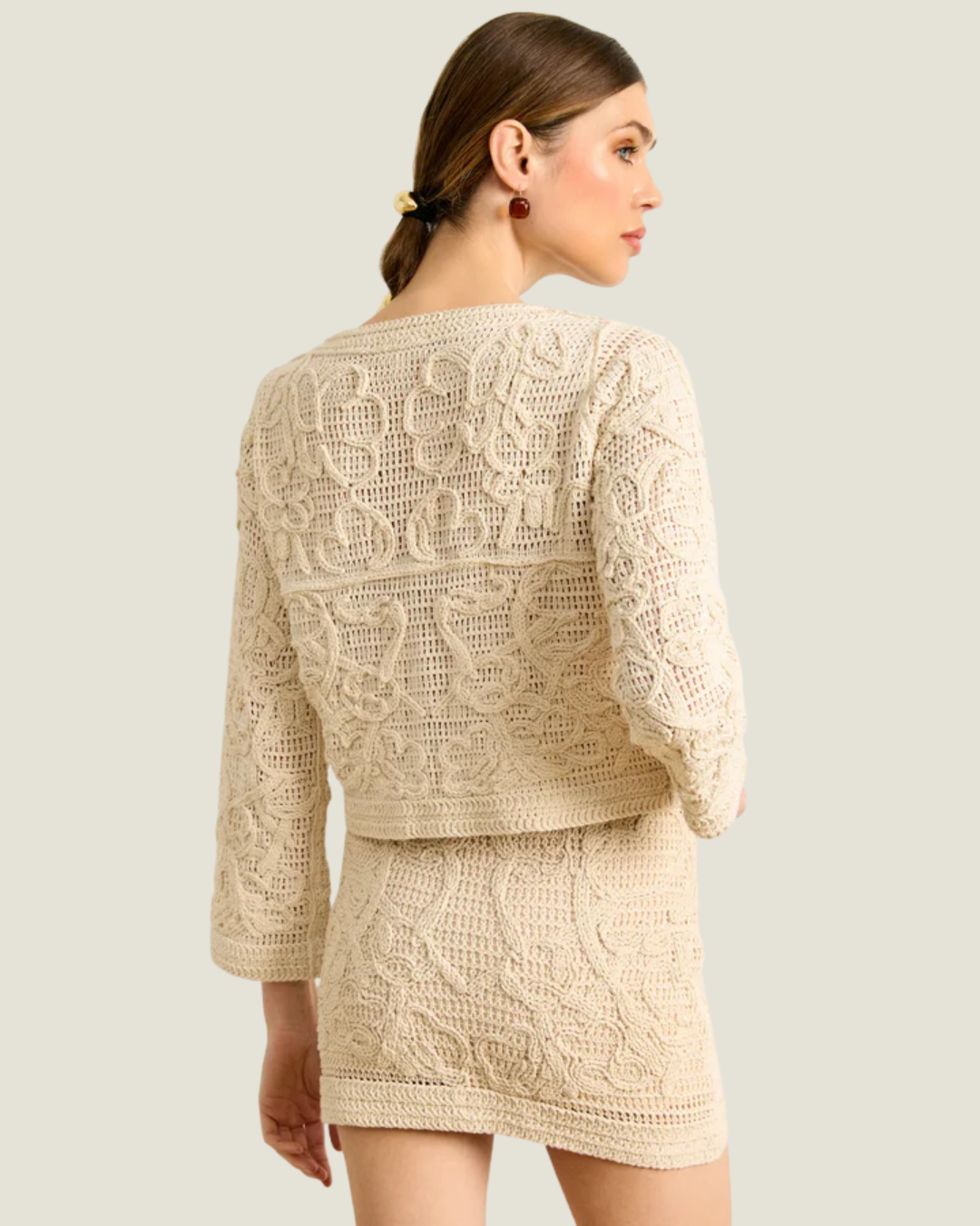 Atelier Crochet Knit Cardigan