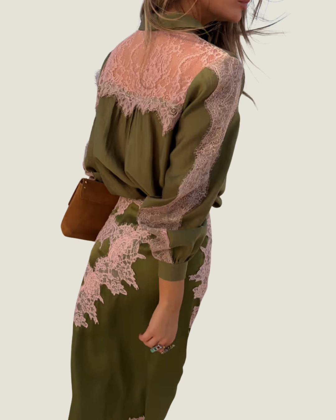 Olive & Pink Lily Skirt