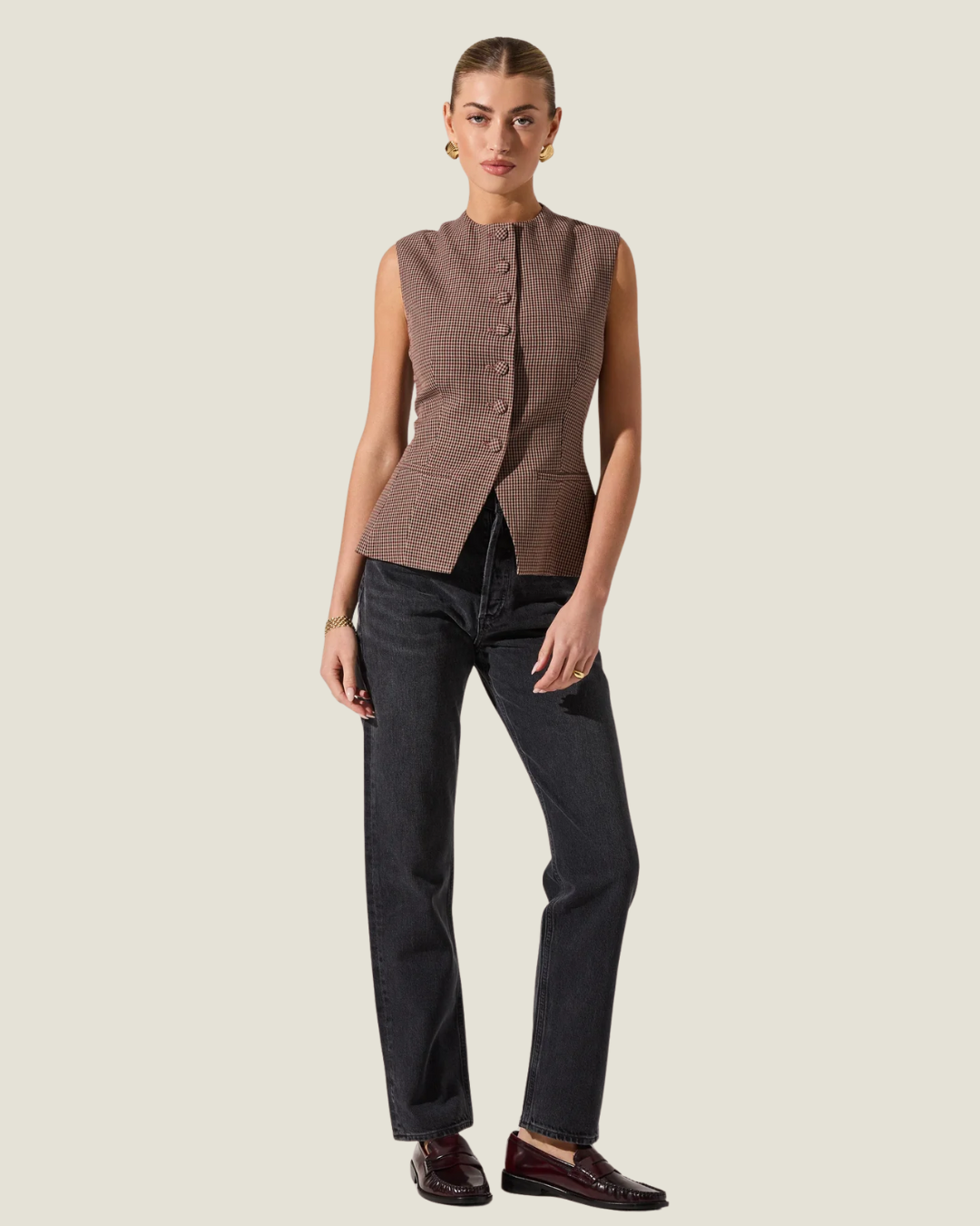 Gisselle Plaid Vest