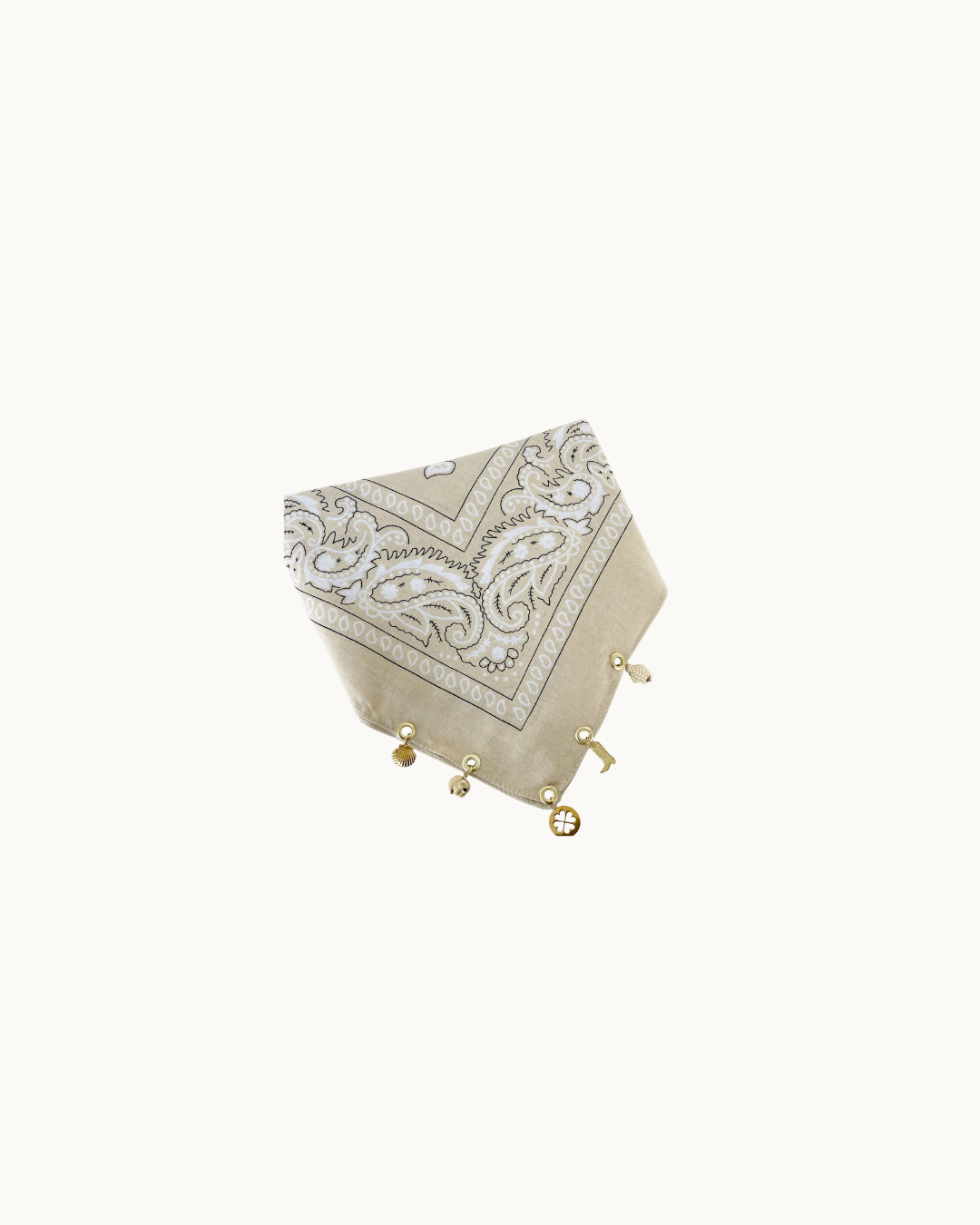Beige Jewel Bandana